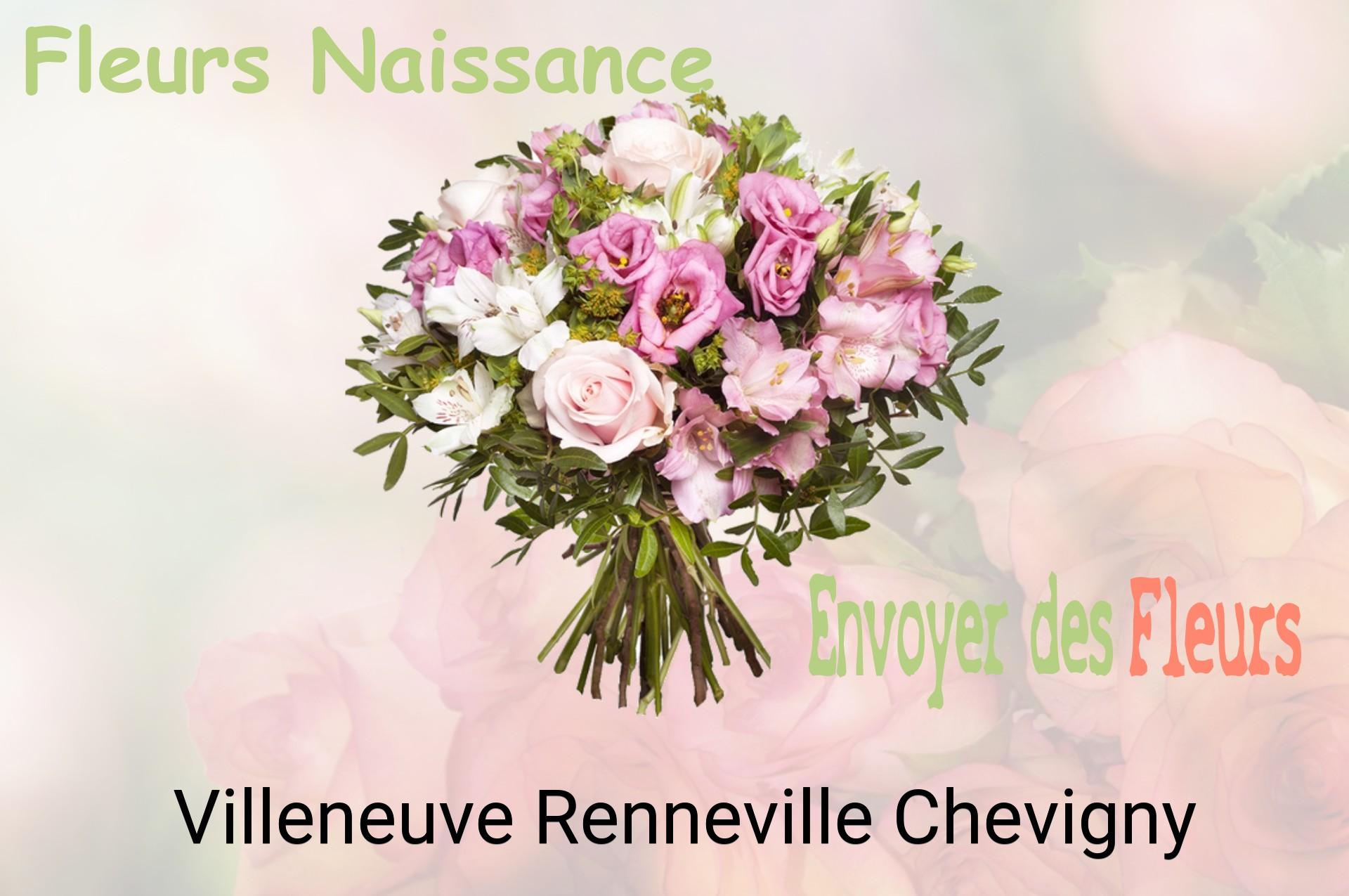 Bouquet de fleurs de naissance livré à Villeneuve-Renneville-Chevigny